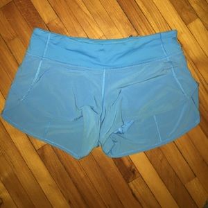 Light Blue Lululemon Running Shorts